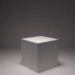 Wooden photography posing box used as elevated platform for newborn and portrait photography sessions