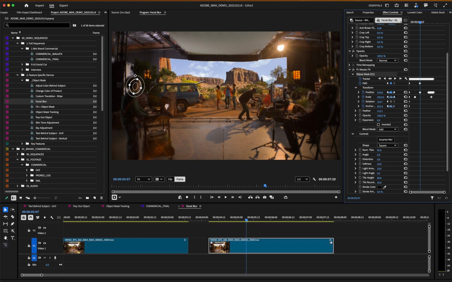 Adobe AI video editing