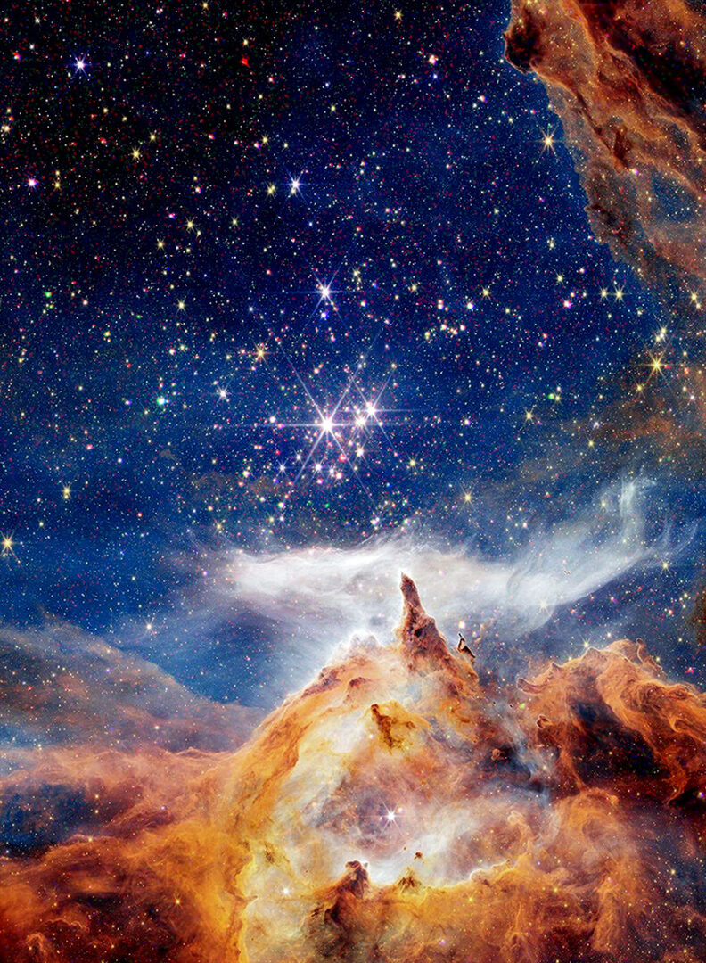 NGC 6357/Pismis 24. Credit: X-ray: NASA/CXC/Penn State/G. Garmire; Infrared: NASA, ESA, CSA, and STScI; Image Processing: NASA/CXC/SAO/L. Frattare and NSA/ESA/CSA/STScI/A. Pagan