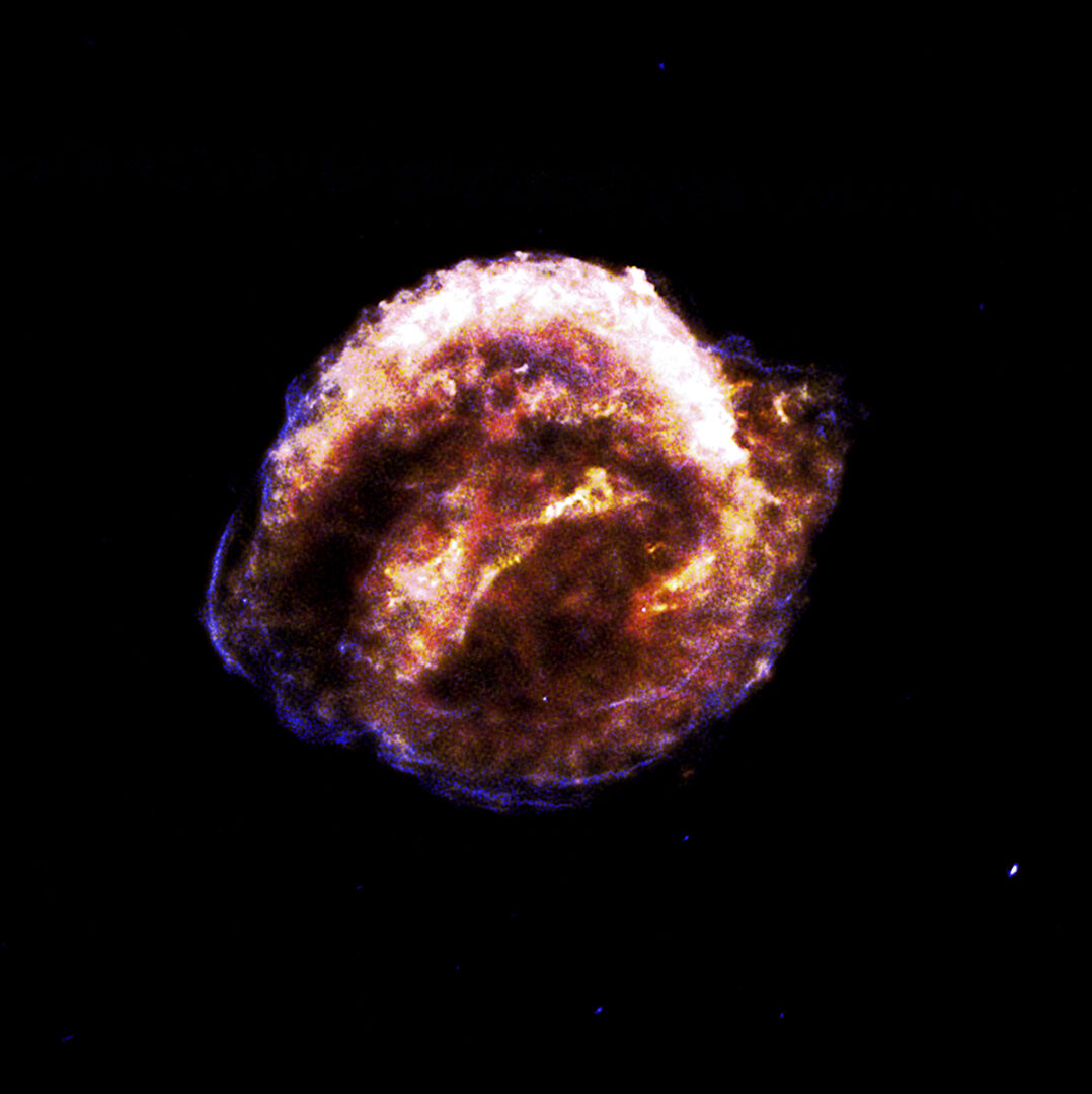 Chandra's image of Kepler's Supernova remnant from 2000. Credit: NASA/CXC/Univ of Texas at Arlington/M. Millard et al.