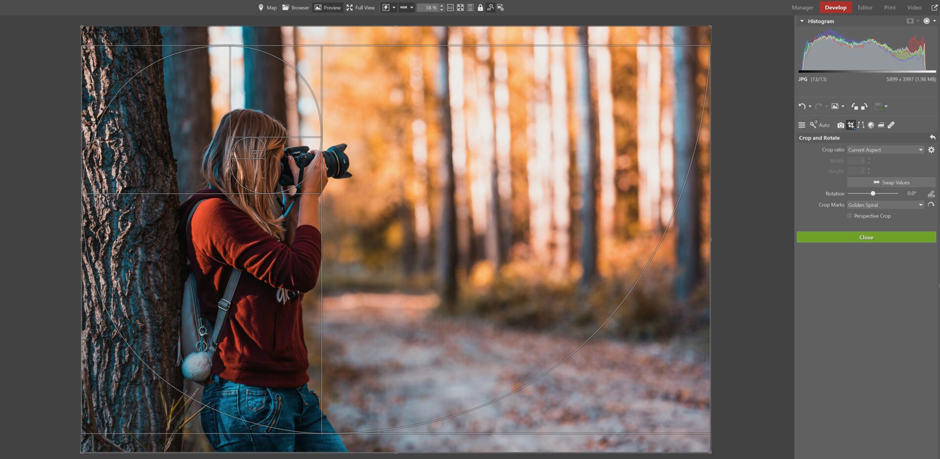 Zoner Studio AI photo editing