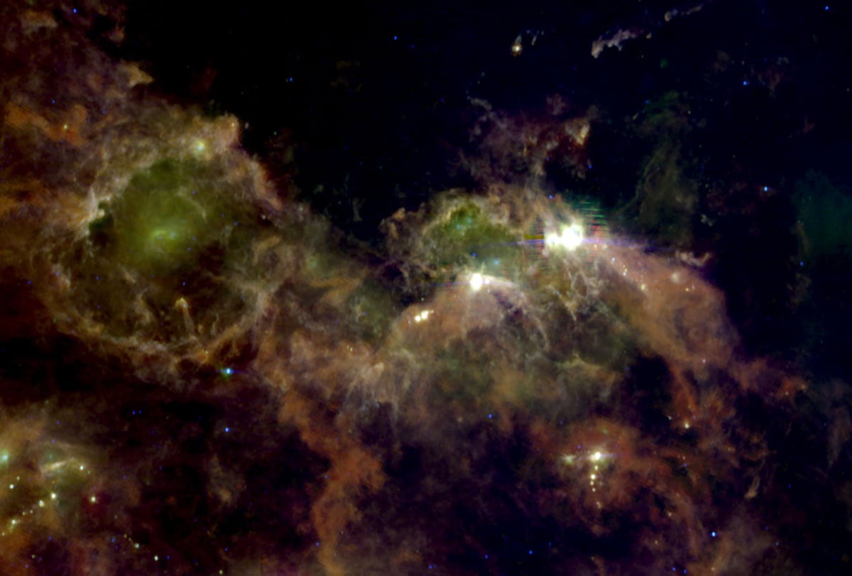 A wide-field view of Orion Molecular Cloud. Credit: IRIS, Dame et al. 2001