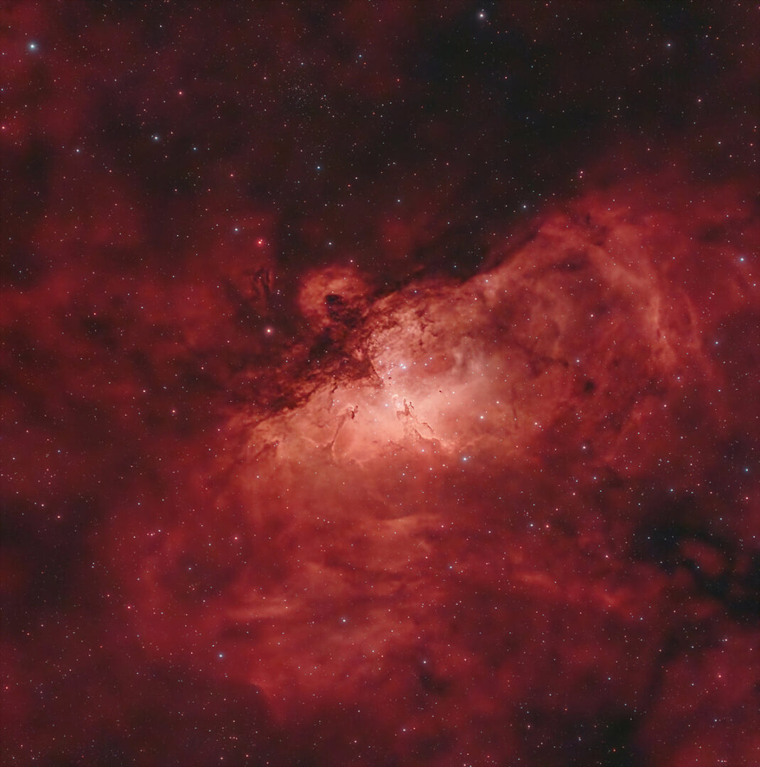 Eagle nebula captured with Voanis Vespera Pro (via Vaonis)