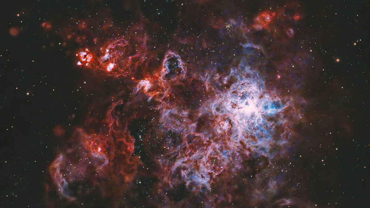 Tarantula nebula captured with Voanis Vespera Pro (via Vaonis)