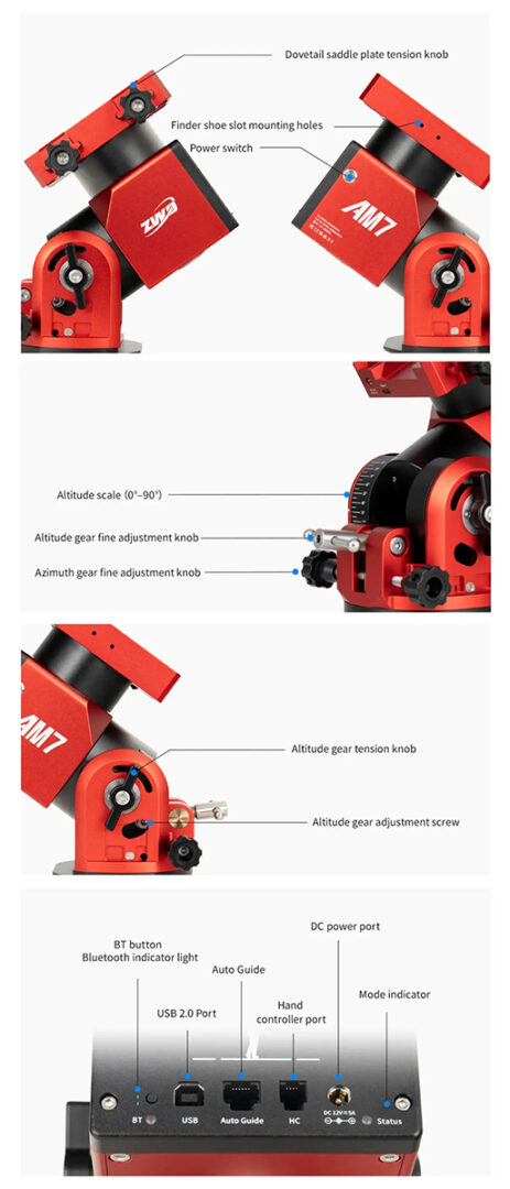 Diagram of ZWO AM7