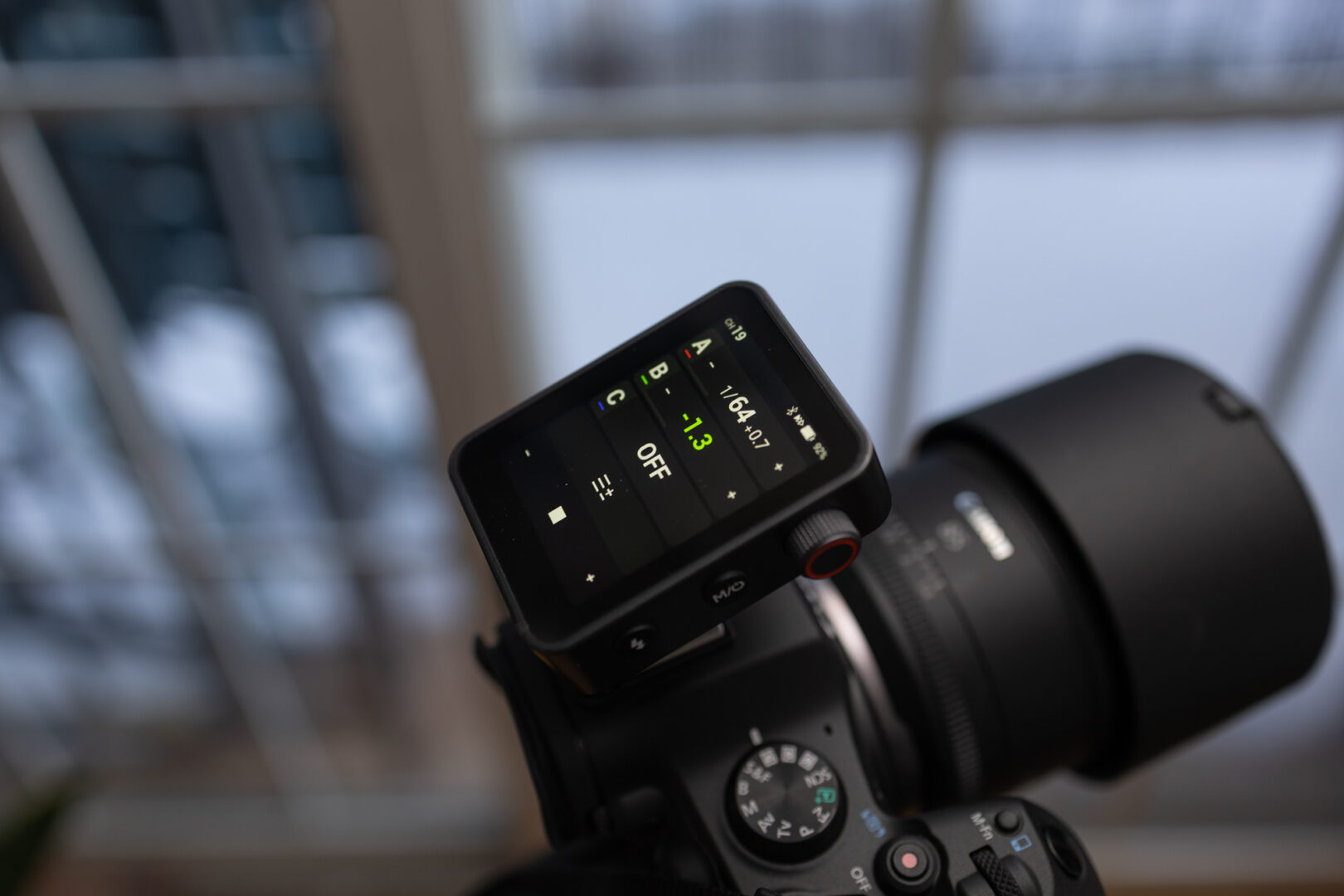 The Godox X3 Pro with the main menu visible. 