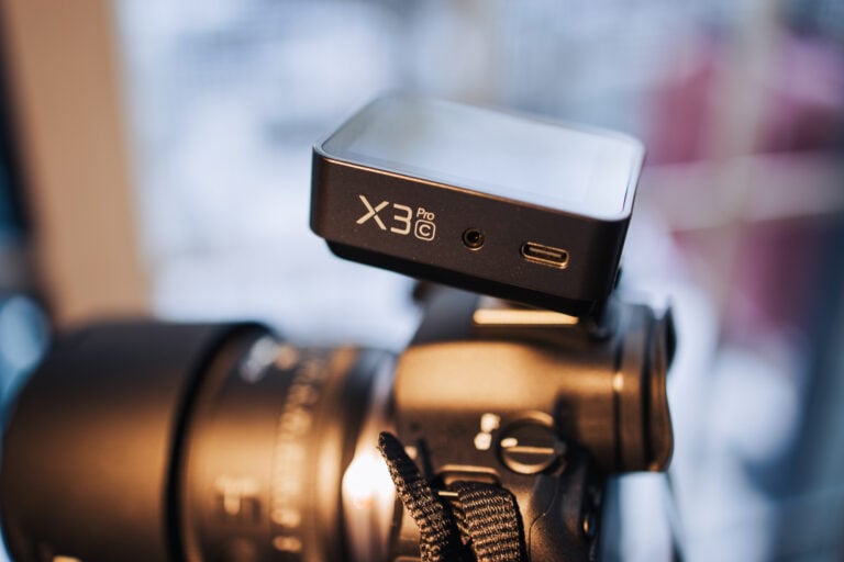 Godox X3 Pro Trigger with X3 and sync port and USB-C Port visible.