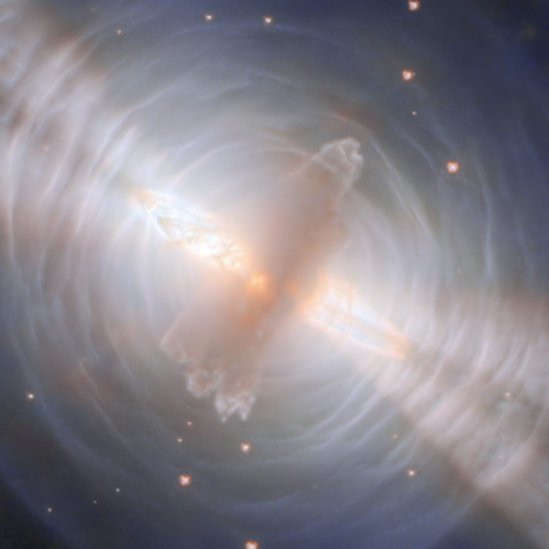 A closer look at the Egg Nebula from Hubble's latest image. Credit: NASA, ESA, Bruce Balick (UWashington)