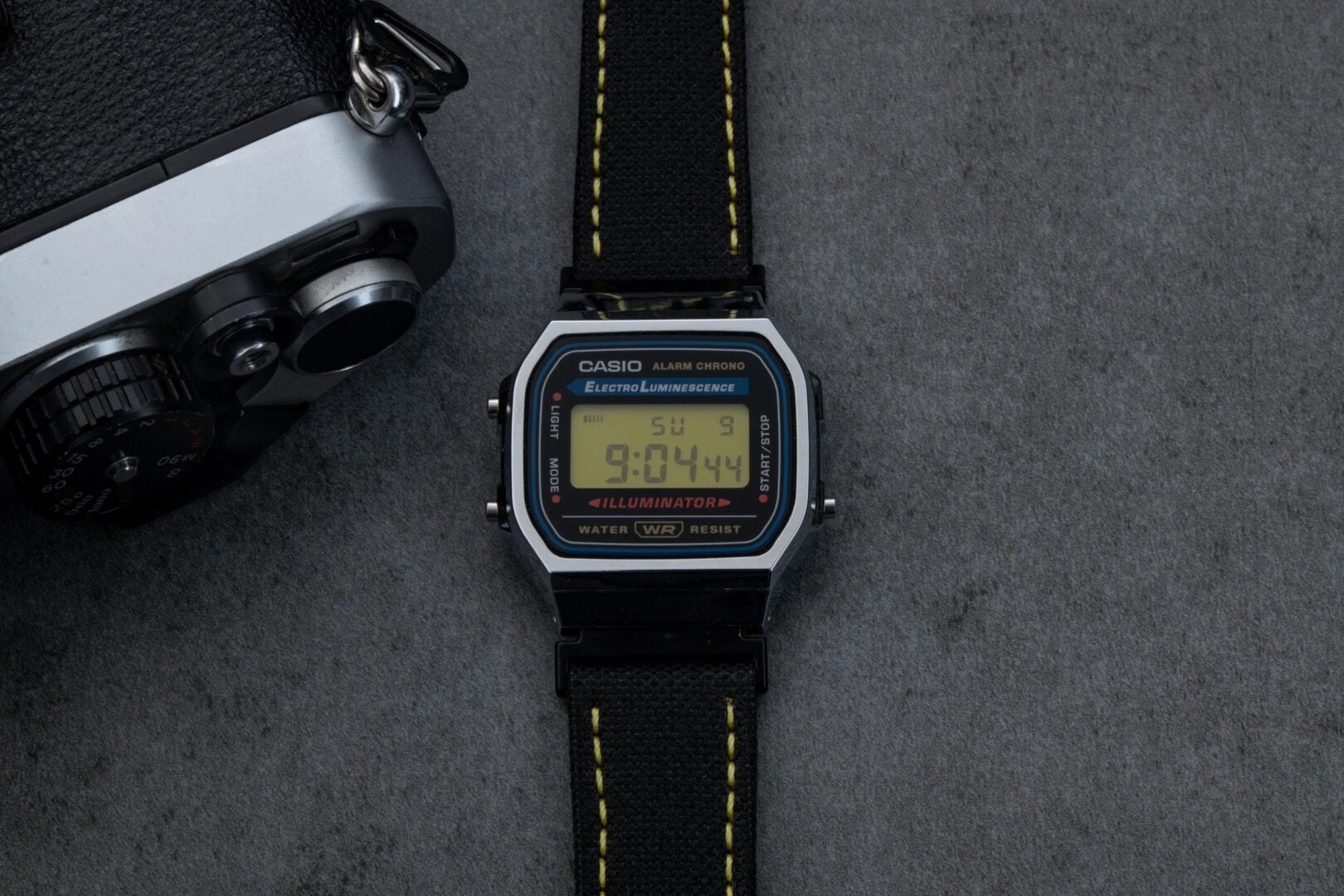 Nikon-inspired watch