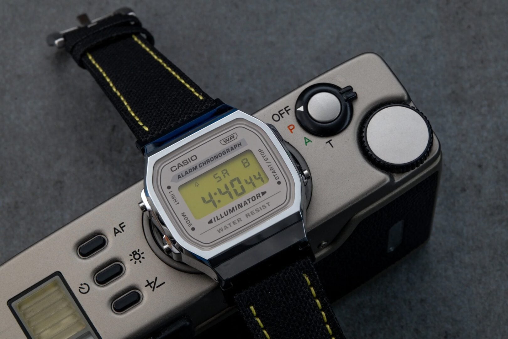 Nikon-inspired watch
