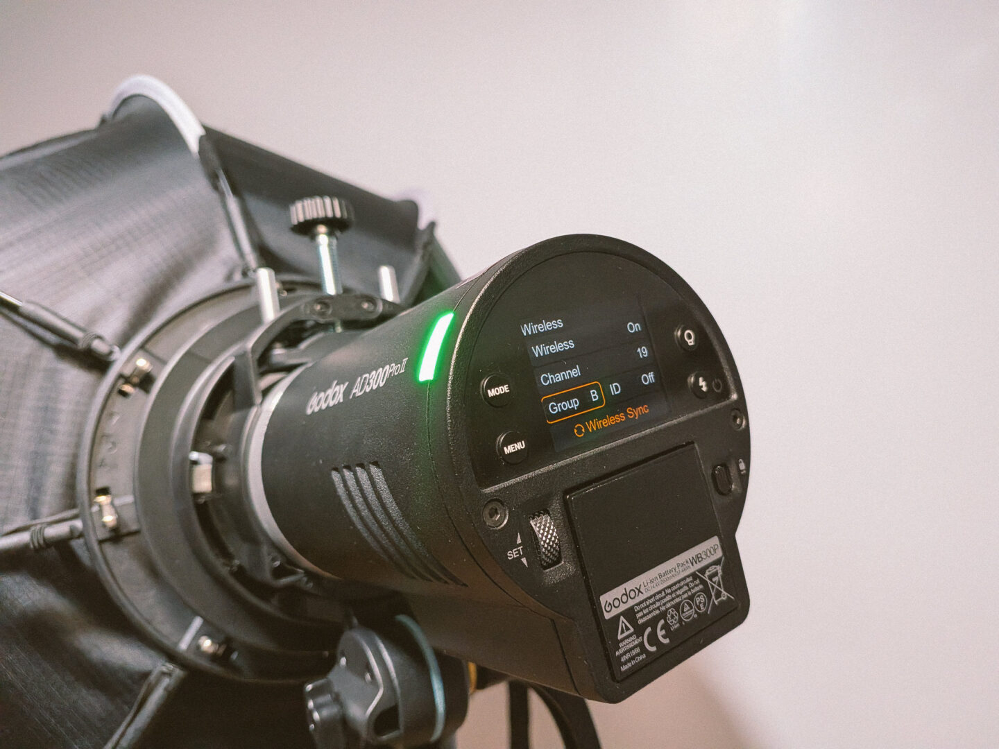 Product images of the Godox AD300Pro II