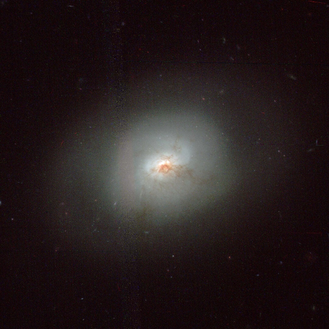 Hubble's earlier image of NGC 1266. Credit: NASA/ESA Hubble Space Telescope