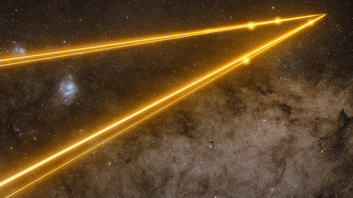 Join the Dots: Photographer Captures VLT’s Outline in the Sky