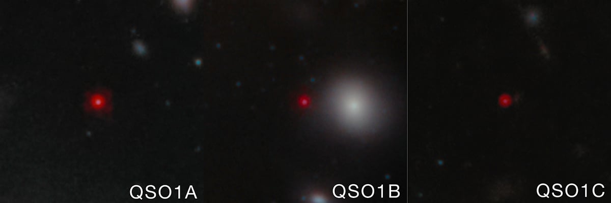Three Little Red Dots (LRDs) from the JWST image. Credit: NASA, ESA, CSA, Lukas Furtak (Ben-Gurion University); Image Processing: Alyssa Pagan (STScI)