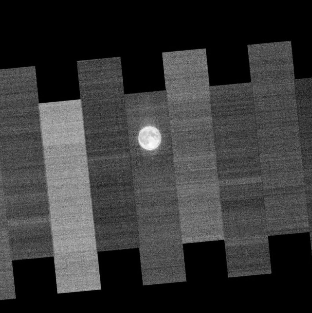 A closer look at the full Moon image captured by Landsat 9. Credit: Landsat Project Science Support/Ross Walter