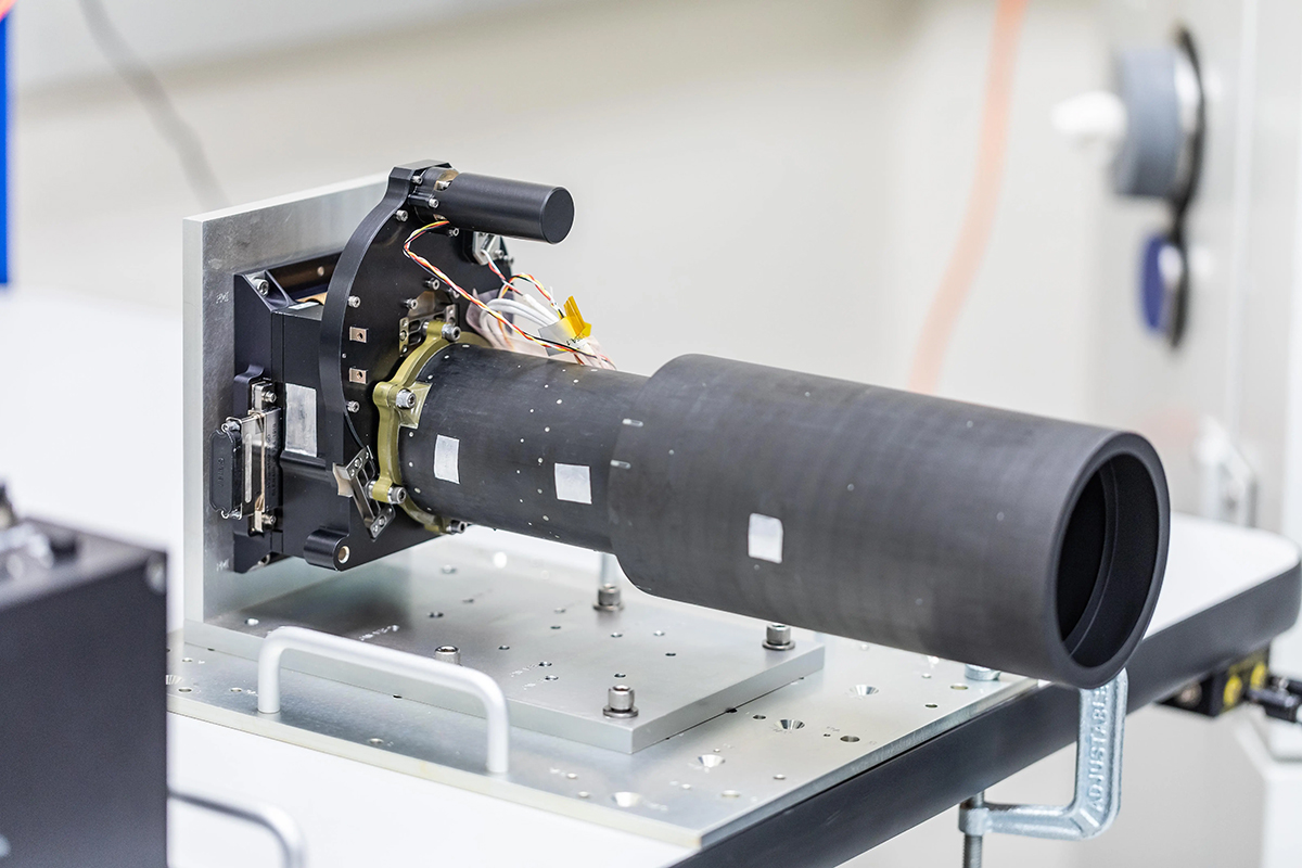 Psyche's multispectral imager during assembly and testing on Sept. 13, 2021, at Malin Space Science Systems in San Diego, California. Credit: NASA/JPL-Caltech/ASU/MSSS