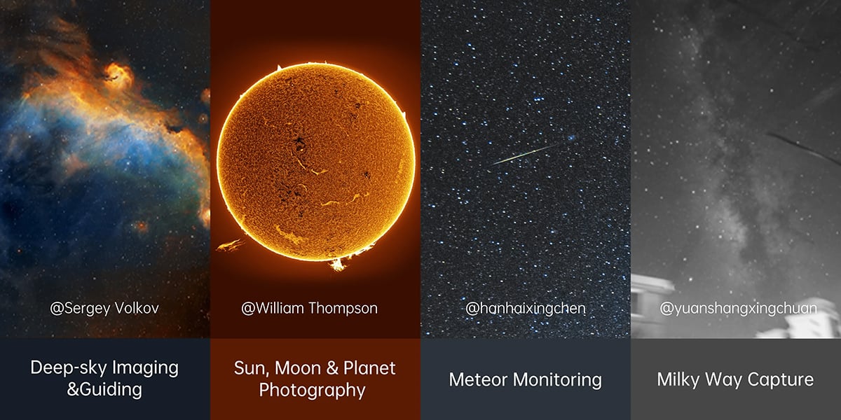 The new camera targets deep-sky, planetary, and wide-field astrophotography