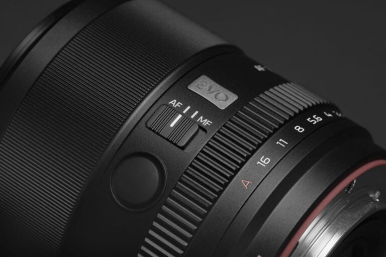 Closeup image of the Viltrox AF 75mm F1.8 EVO Lens