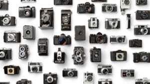 What's the Best Camera for Professional Photography in 2026? cameras on a white background