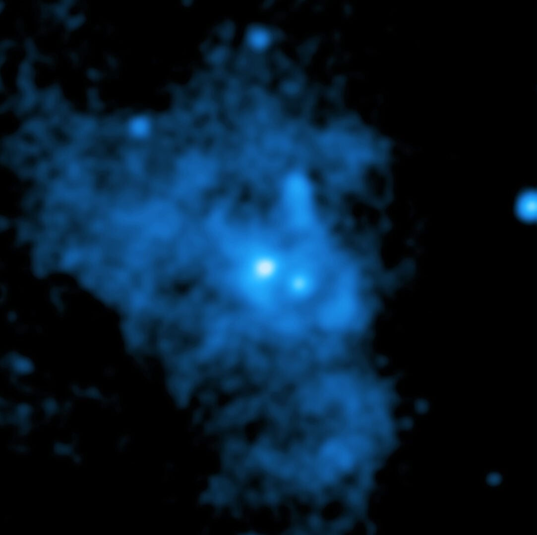 Chandra's X-ray image of the wind escaping the Sagittarius A* black hole. Credit: NASA/CXC/Northwestern Univ./M. Gorski