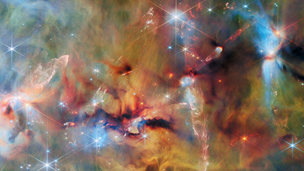 James Webb Space Telescope captures young stars inside the Orion Molecular cloud cover