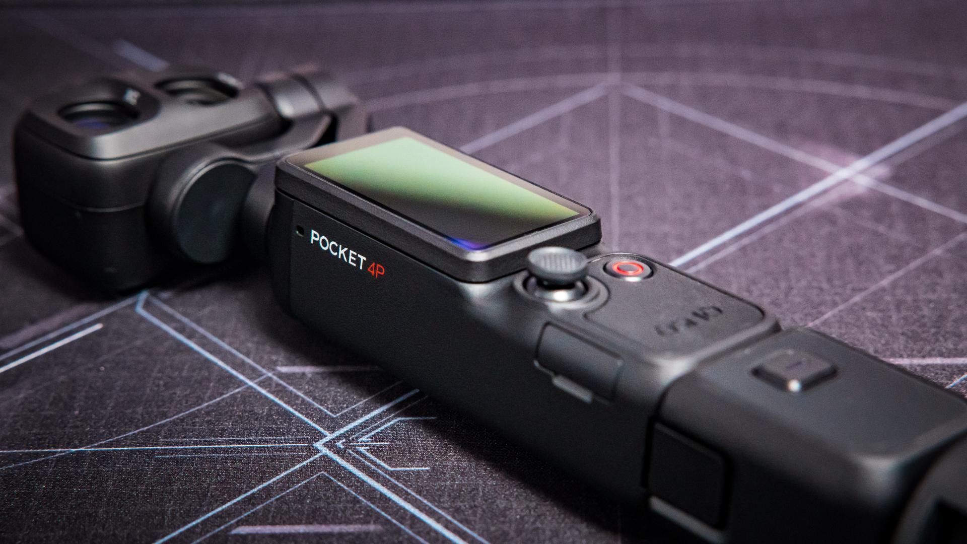 DJI Osmo Pocket 4P screen and controls