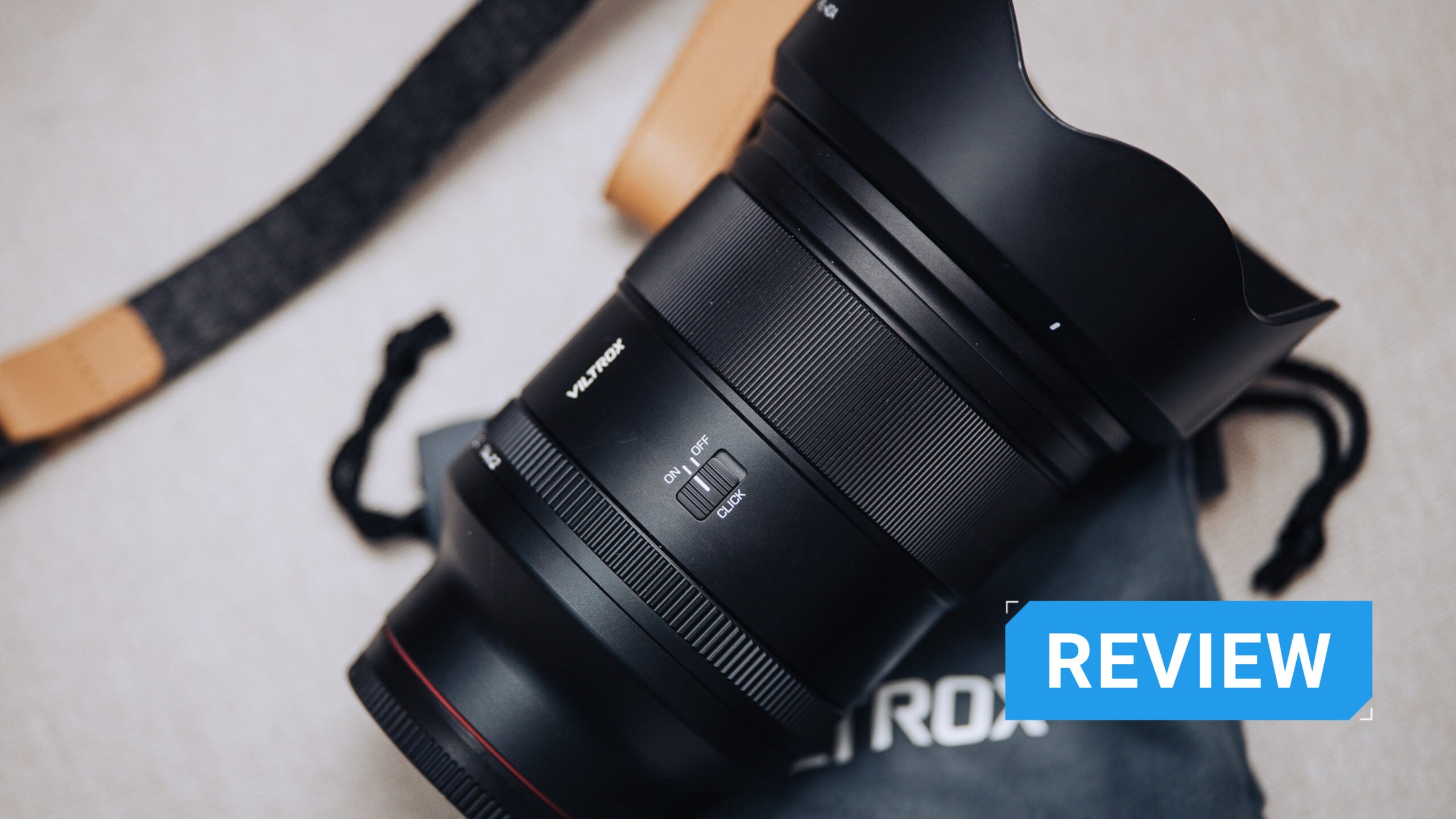 Viltrox 35mm F1.2 LAB N FE Review Lead Image of Lens on White Background