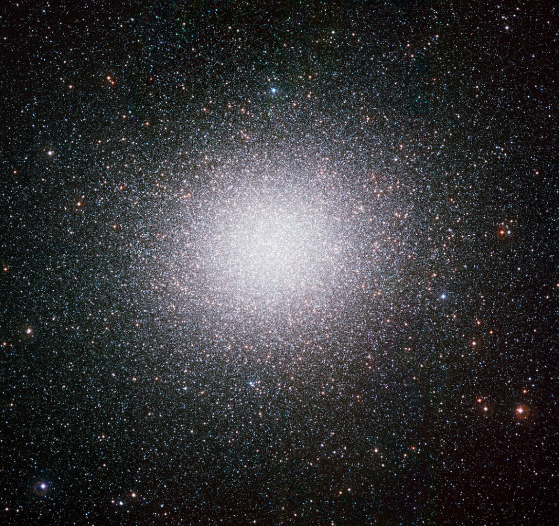 The globular cluster Omega Centauri, captured with the WFI camera from ESO's La Silla Observatory. Credit: ESO
