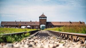 Auschwitz photo shoot