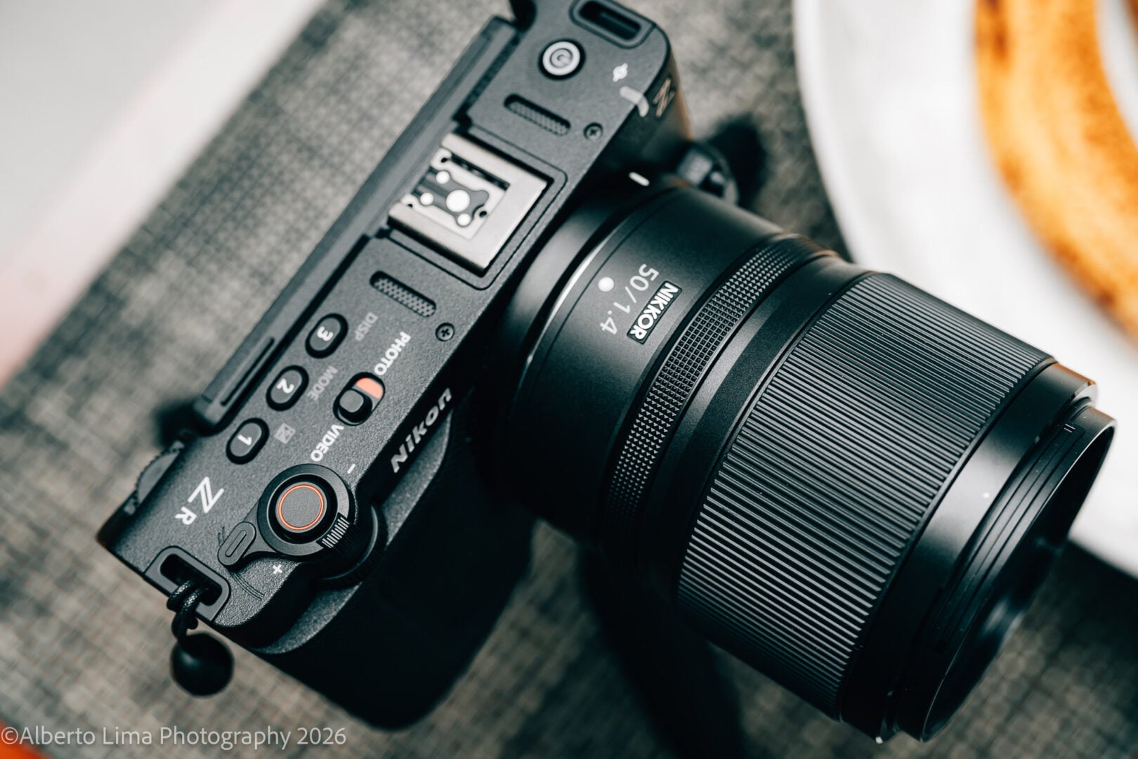 The Nikon ZR with the Nikon Z 50mm F1.4 lens.