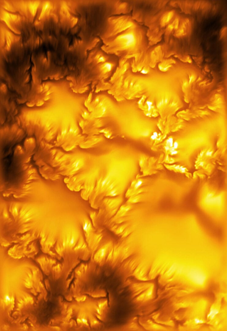 The highest-resolution image of the Sun’s surface (photosphere) ever captured, taken at 416 nm by the Inouye Solar Telescope. Credit: NSF/NSO/AURA/MPS