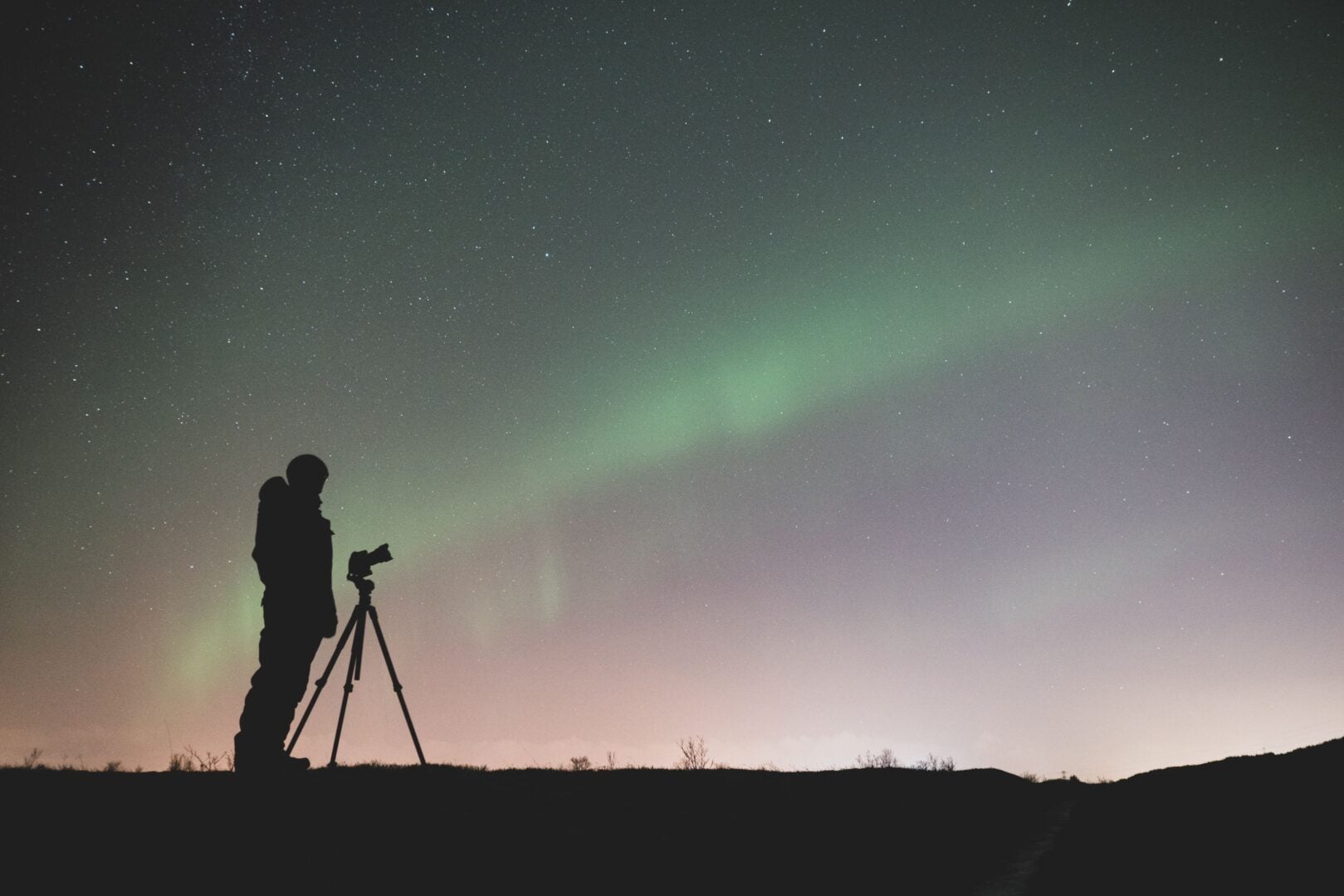 space mirror night sky photography