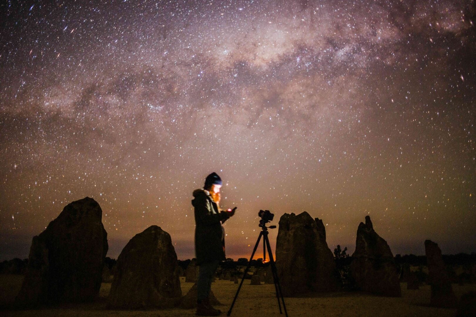 space mirror night sky photography