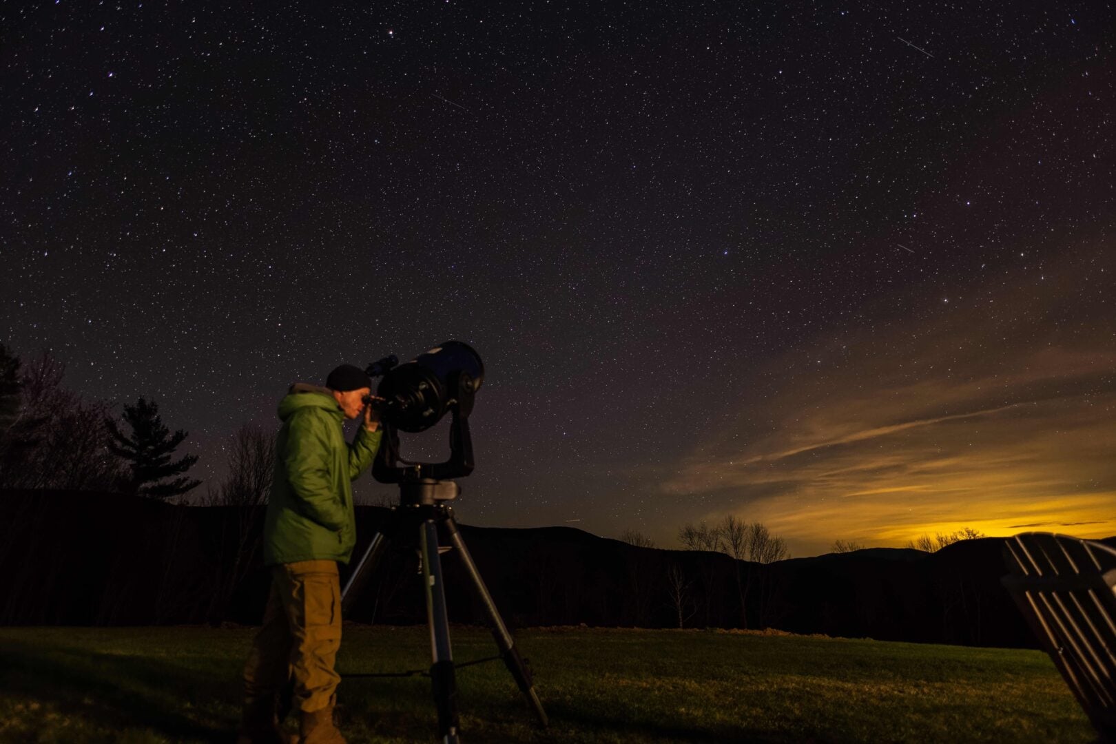 space mirror night sky photography