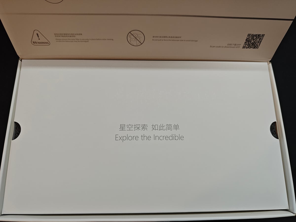 Opening the main package reveals this quote, which is apt