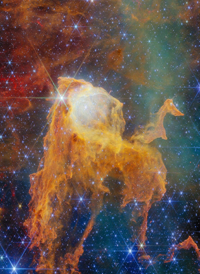 The cosmic "Treasure Chest", photographed by the James Webb Space Telescope. Credit: ESA/Webb, NASA & CSA, M. Reiter