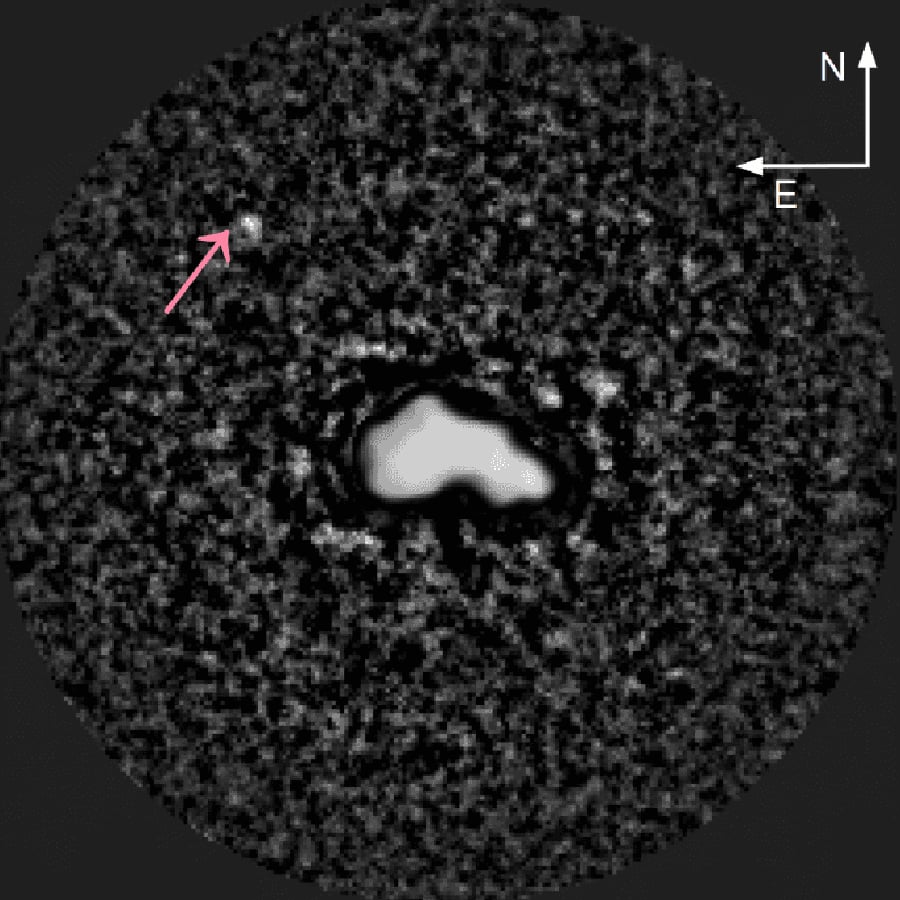 Asteroid (44) Nysa observed with the SHARK-VIS instrument of the Large Binocular Telescope. Credit: Kate Minker et al.