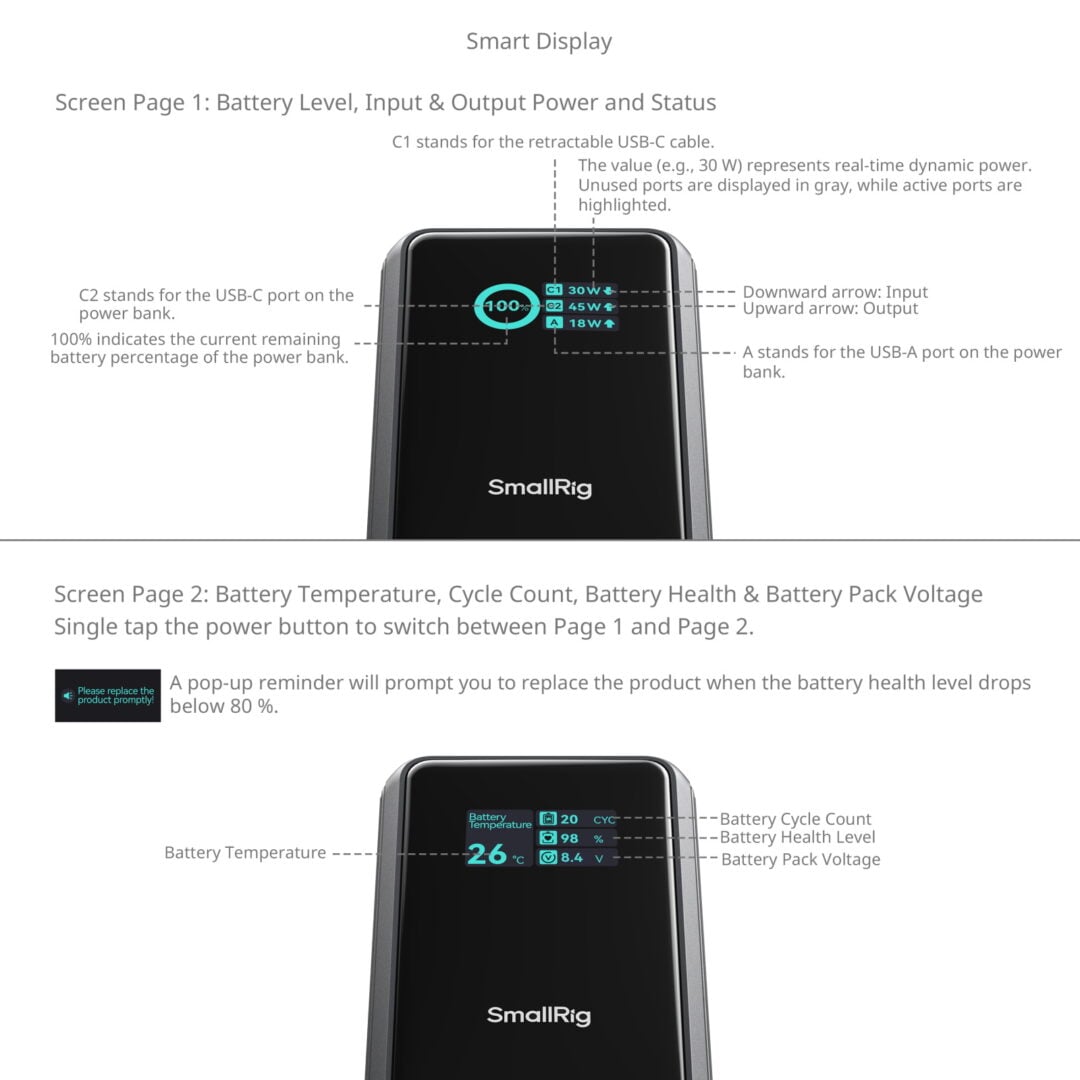 V mount power bank