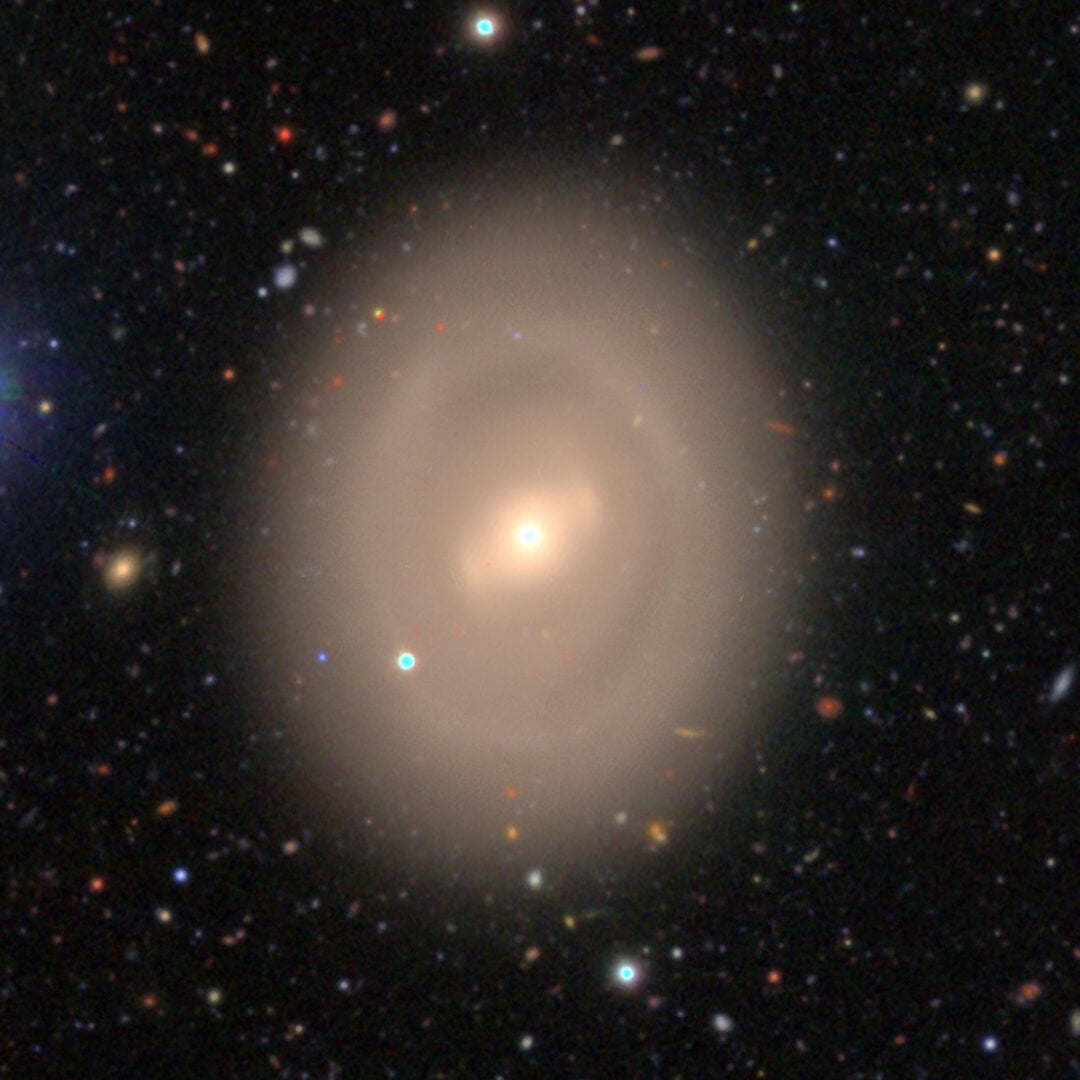 A close-up (cropped) view of NGC 4996. Credit: NAOJ; Image provided by Masayuki Tanaka