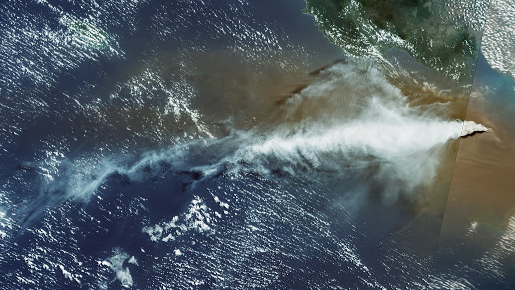A close-up (cropped) view of Sentinel-3's image. Credit: Contains modified Copernicus Sentinel data (2026), processed by ESA