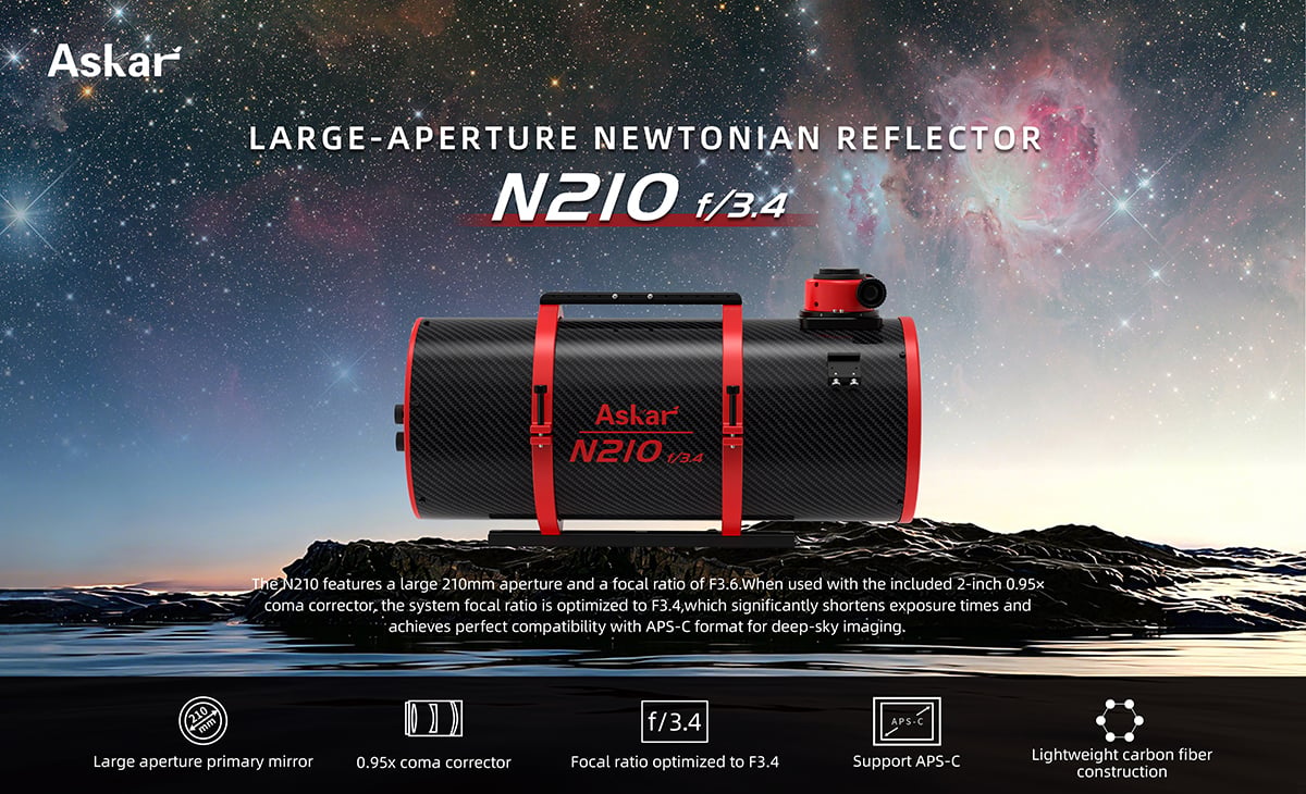 Askar launches its new N210 Newtonian telescope