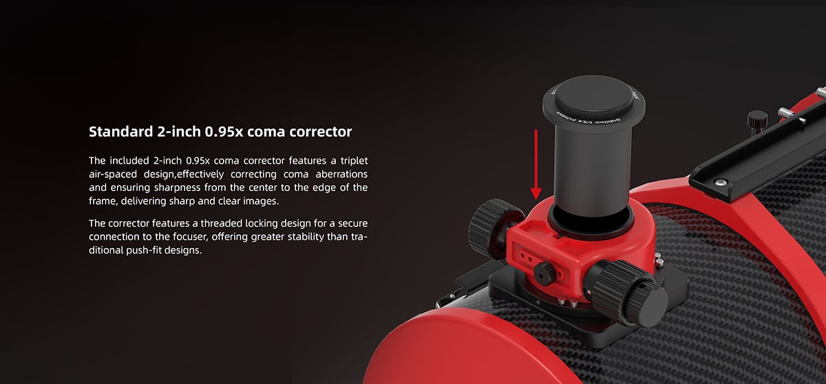 Askar includes a 0.95x coma corrector with the telescope