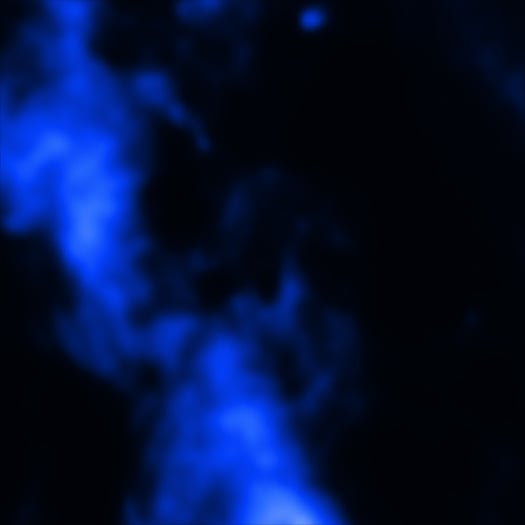 The submillimeter view of the region. Credit: EAO/James Clerk Maxwell Telecope