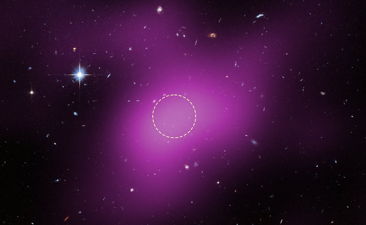 A composite (radio and optical) image of Cloud-9 by VLA and Hubble. Credit: NASA, ESA. G. Anand (STScI), and A. Benitez-Llambay (Univ. of Milan-Bicocca); Image processing: J. DePasquale (STScI)