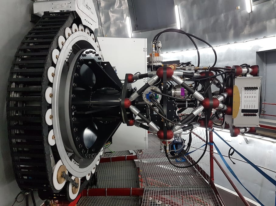 HiPERCAM mounted on the Folded Cassegrain focus of the GTC. Credit: Instituto de Astrofísica de Canarias