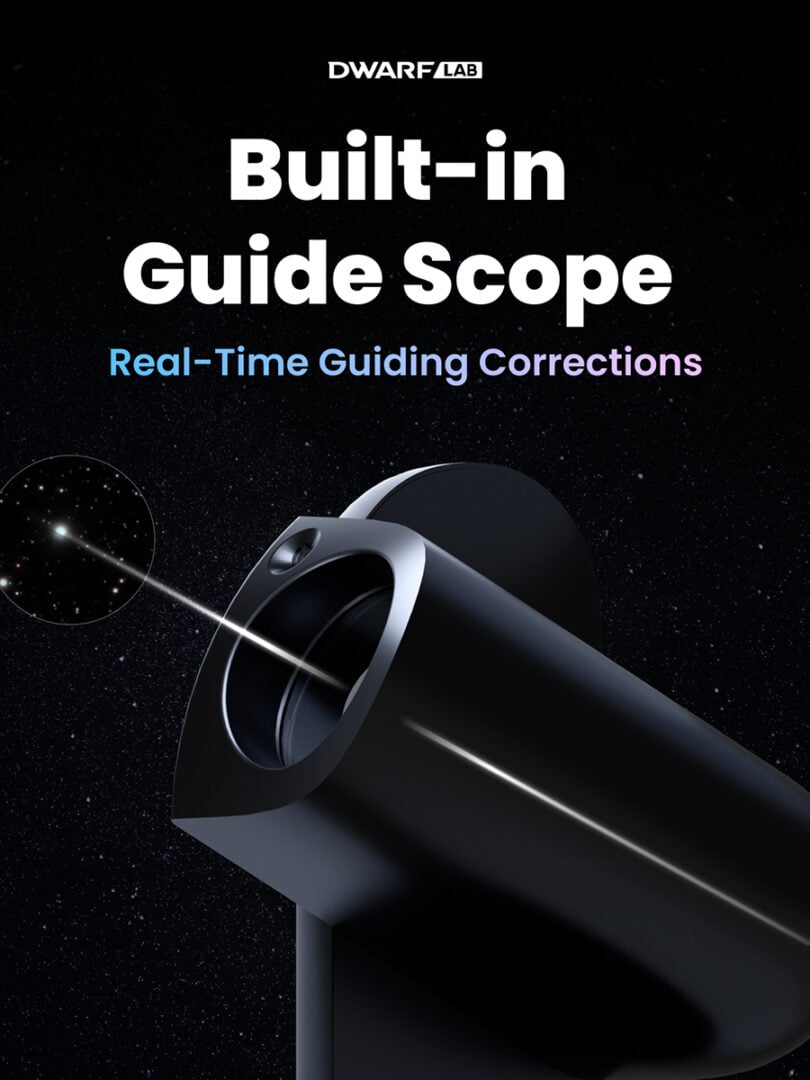 The inbuilt guiding will allow better tracking of the night sky