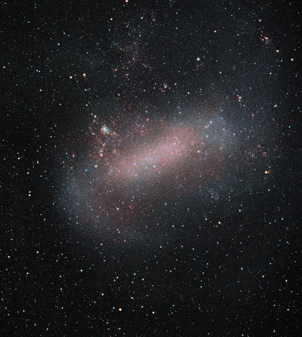 ESO’s VISTA telescope captured this image of the Large Magellanic Cloud in 2019. Credit: ESO/VMC Survey