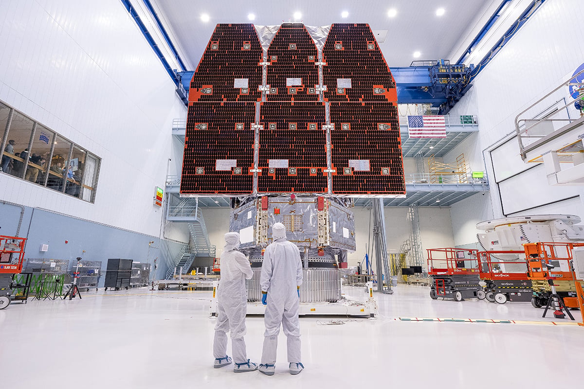 Nancy Grace Roman Telescope before its launch. Credit: NASA/Jolearra Tshiteya