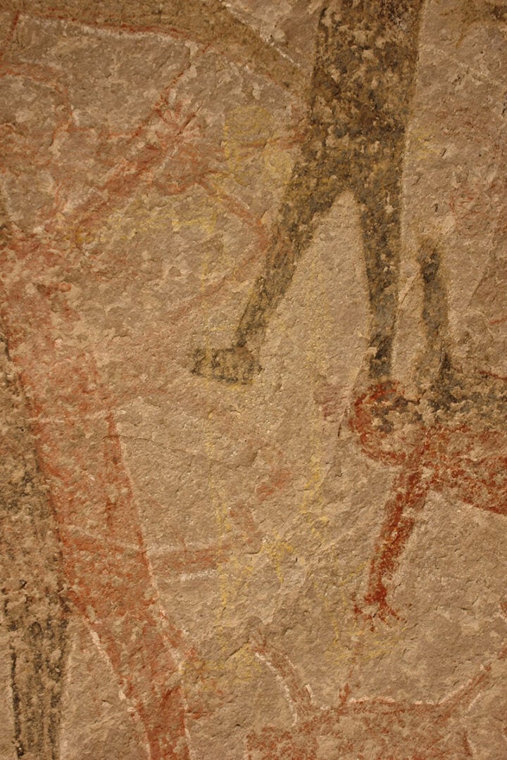 An image of a rock art from the Cave of San Borjitas in Baja California, Mexico. Credit: Jon Harman (via NASA)
