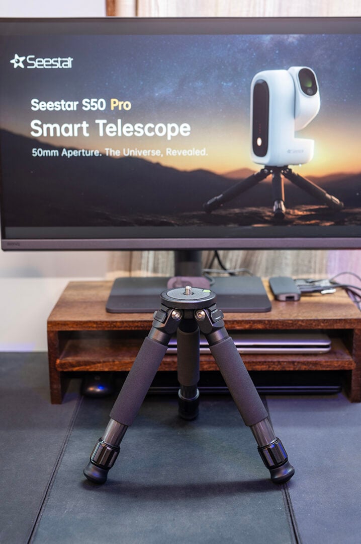 You get a carbon fiber tripod included